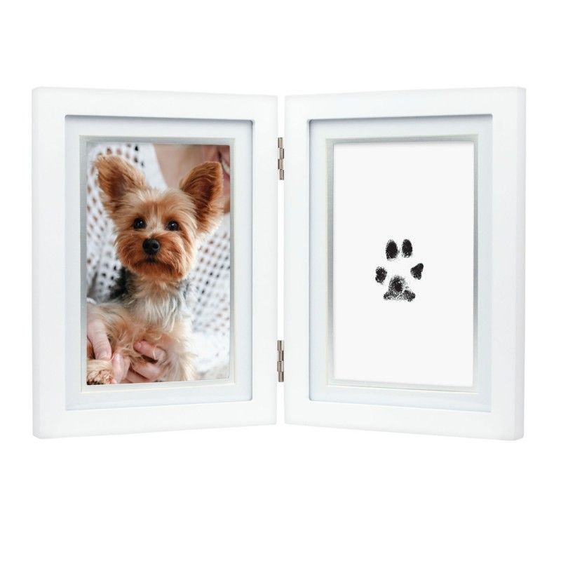 Sporgo Kit d'empreintes de pattes de chien et chat : cadre photo