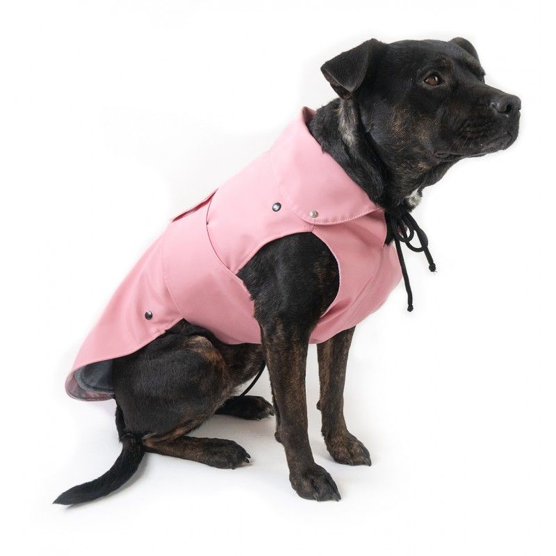 manteau chien rose