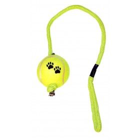 Corde avec Balle de Tennis pour Chien - 48cm