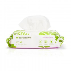 Lingettes compostables lavande grand modèle