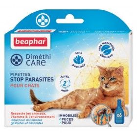 Pipettes antiparasitaire pour chat DimethiCARE