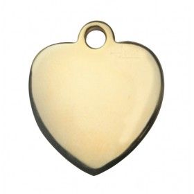 Médaille MÉTAL dorée cœur