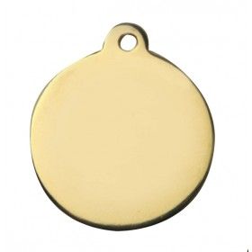 Médaille MÉTAL dorée ronde
